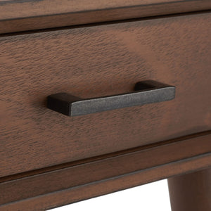 Safavieh O'Dwyer 2 Drawer Desk - Retro-Inspired Workspace With Stiletto Legs & Ample Storage For Home Office Brown DSK5708C