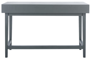 Safavieh Hawthorn 3 Drawer Desk - Mid-Century Modern Workspace With Stylish Storage For Productivity Boost Distressed Grey DSK5709B