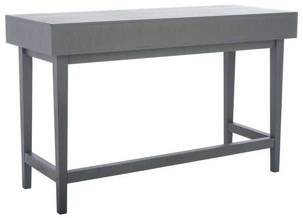 Safavieh Hawthorn 3 Drawer Desk - Mid-Century Modern Workspace With Stylish Storage For Productivity Boost Distressed Grey DSK5709B