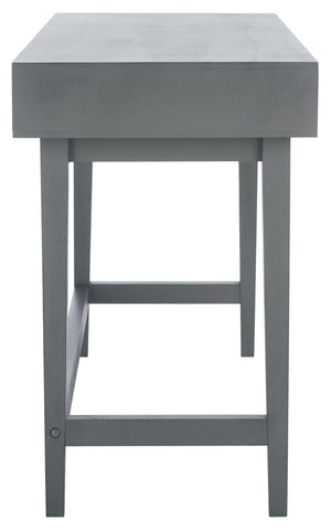 Safavieh Hawthorn 3 Drawer Desk - Mid-Century Modern Workspace With Stylish Storage For Productivity Boost Distressed Grey DSK5709B