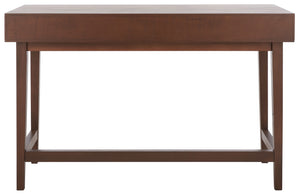 Safavieh Hawthorn 3 Drawer Desk - Mid-Century Modern Workspace With Stylish Storage For Productivity Boost Brown DSK5709C