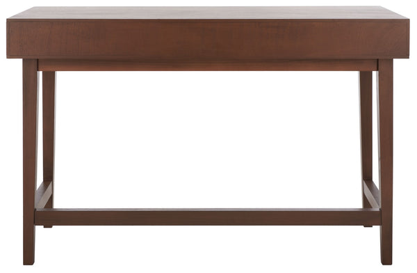 Safavieh Hawthorn 3 Drawer Desk - Mid-Century Modern Workspace With Stylish Storage For Productivity Boost Brown DSK5709C