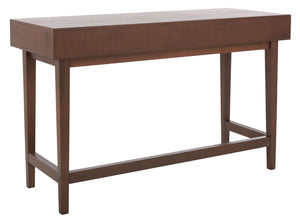 Safavieh Hawthorn 3 Drawer Desk - Mid-Century Modern Workspace With Stylish Storage For Productivity Boost Brown DSK5709C