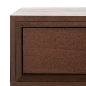Safavieh Hawthorn 3 Drawer Desk - Mid-Century Modern Workspace With Stylish Storage For Productivity Boost Brown DSK5709C