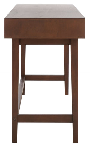 Safavieh Hawthorn 3 Drawer Desk - Mid-Century Modern Workspace With Stylish Storage For Productivity Boost Brown DSK5709C