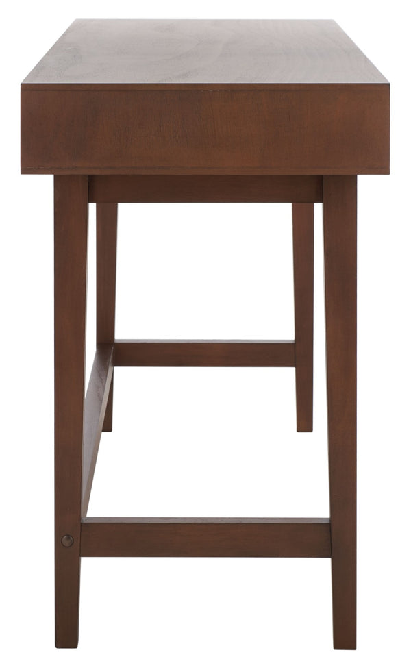 Safavieh Hawthorn 3 Drawer Desk - Mid-Century Modern Workspace With Stylish Storage For Productivity Boost Brown DSK5709C