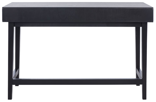 Safavieh Hawthorn 3 Drawer Desk - Mid-Century Modern Workspace With Stylish Storage For Productivity Boost Black DSK5709D