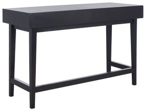 Safavieh Hawthorn 3 Drawer Desk - Mid-Century Modern Workspace With Stylish Storage For Productivity Boost Black DSK5709D