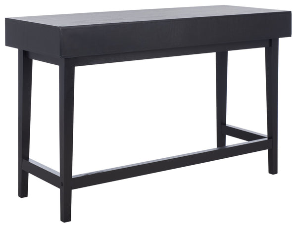 Safavieh Hawthorn 3 Drawer Desk - Mid-Century Modern Workspace With Stylish Storage For Productivity Boost Black DSK5709D