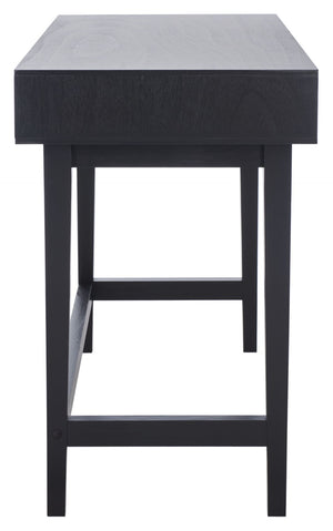 Safavieh Hawthorn 3 Drawer Desk - Mid-Century Modern Workspace With Stylish Storage For Productivity Boost Black DSK5709D
