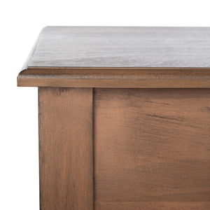 Safavieh Arina Classic One-Drawer Desk With Elegant Turned Legs, Ideal For Small Spaces And Stylish Workspaces Brown DSK5710B