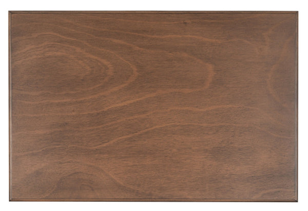 Safavieh Arina Classic One-Drawer Desk With Elegant Turned Legs, Ideal For Small Spaces And Stylish Workspaces Brown DSK5710B