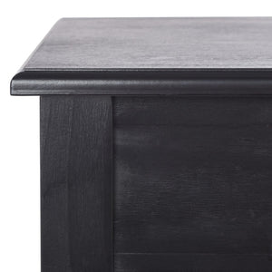 Safavieh Arina Classic One-Drawer Desk With Elegant Turned Legs, Ideal For Small Spaces And Stylish Workspaces Black DSK5710C