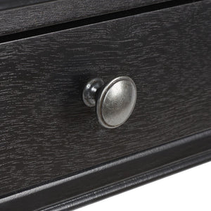 Safavieh Arina Classic One-Drawer Desk With Elegant Turned Legs, Ideal For Small Spaces And Stylish Workspaces Black DSK5710C
