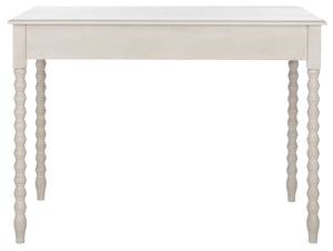 Safavieh O' Mara Elegant 2-Drawer Desk With Classic Design, Soft Taupe Finish, And Versatile Storage Solutions DSK5711C