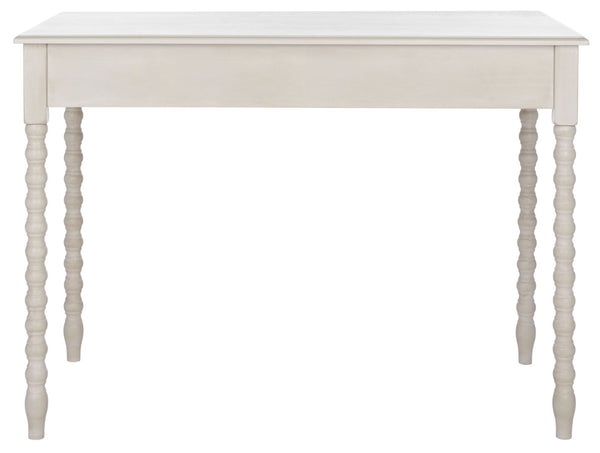Safavieh O' Mara Elegant 2-Drawer Desk With Classic Design, Soft Taupe Finish, And Versatile Storage Solutions DSK5711C