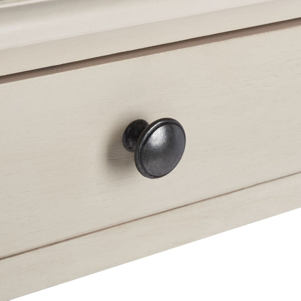 Safavieh O' Mara Elegant 2-Drawer Desk With Classic Design, Soft Taupe Finish, And Versatile Storage Solutions DSK5711C