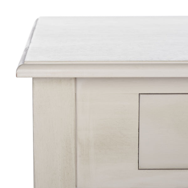 Safavieh O' Mara Elegant 2-Drawer Desk With Classic Design, Soft Taupe Finish, And Versatile Storage Solutions DSK5711C