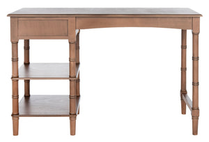 Safavieh Henric Farmhouse Chic Desk With Drawer & Shelves - Perfect For Home Office, Bedroom, Or Entryway Brown DSK5712B
