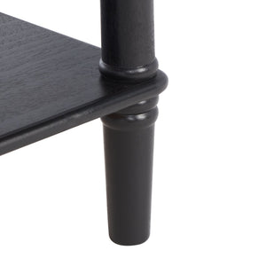 Safavieh Henric Farmhouse Chic Desk With Drawer & Shelves - Perfect For Home Office, Bedroom, Or Entryway Black DSK5712C