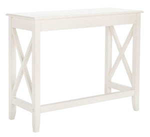 Safavieh Kaytee Charming Farmhouse Desk For Home Office – Rustic Style With Cross X Accents And Vintage Appeal Distressed White DSK5713A