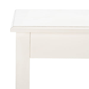 Safavieh Kaytee Charming Farmhouse Desk For Home Office – Rustic Style With Cross X Accents And Vintage Appeal Distressed White DSK5713A