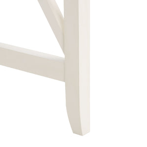 Safavieh Kaytee Charming Farmhouse Desk For Home Office – Rustic Style With Cross X Accents And Vintage Appeal Distressed White DSK5713A