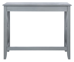 Safavieh Kaytee Charming Farmhouse Desk For Home Office – Rustic Style With Cross X Accents And Vintage Appeal Distressed Grey DSK5713B