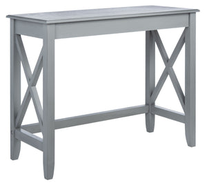 Safavieh Kaytee Charming Farmhouse Desk For Home Office – Rustic Style With Cross X Accents And Vintage Appeal Distressed Grey DSK5713B