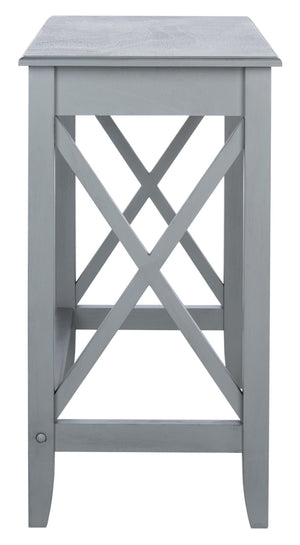 Safavieh Kaytee Charming Farmhouse Desk For Home Office – Rustic Style With Cross X Accents And Vintage Appeal Distressed Grey DSK5713B