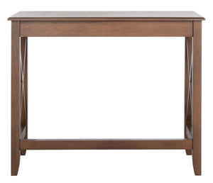 Safavieh Kaytee Charming Farmhouse Desk For Home Office – Rustic Style With Cross X Accents And Vintage Appeal Brown DSK5713C
