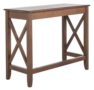 Safavieh Kaytee Charming Farmhouse Desk For Home Office – Rustic Style With Cross X Accents And Vintage Appeal Brown DSK5713C
