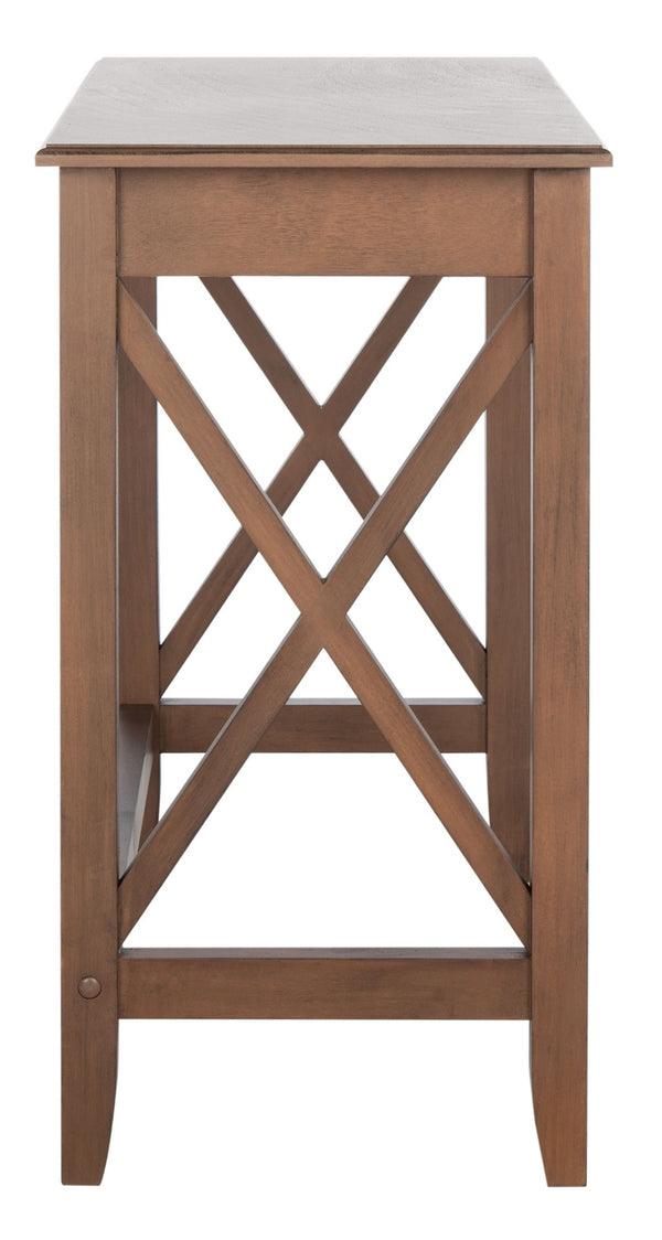 Safavieh Kaytee Charming Farmhouse Desk For Home Office – Rustic Style With Cross X Accents And Vintage Appeal Brown DSK5713C