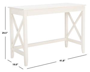 Safavieh Katelan Desk Distressed White DSK5714A