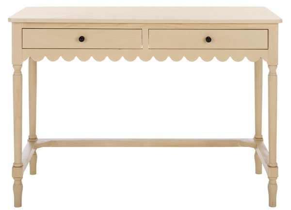 Safavieh Haven 2-drawer Wood Desk - Elevate Your Home Office With Style, Functionality, And Natural Elegance Natural Wood Dsk5715a