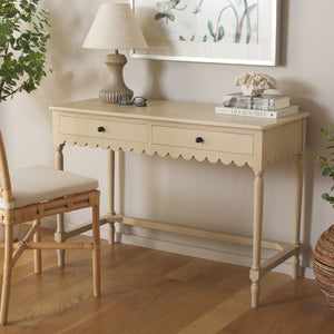 Safavieh Haven 2-drawer Wood Desk - Elevate Your Home Office With Style, Functionality, And Natural Elegance Natural Wood Dsk5715a