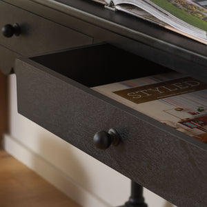 Safavieh Haven 2-drawer Wood Desk - Elevate Your Home Office With Style, Functionality, And Natural Elegance Matte Black , Wood Dsk5715b