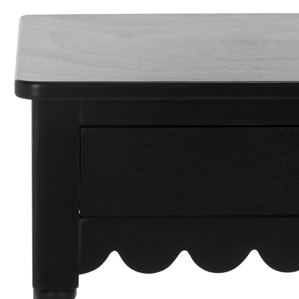 Safavieh Haven 2-drawer Wood Desk - Elevate Your Home Office With Style, Functionality, And Natural Elegance Matte Black , Wood Dsk5715b