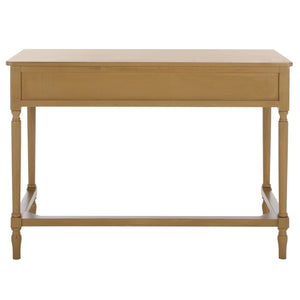 Safavieh Haven 2-drawer Wood Desk - Elevate Your Home Office With Style, Functionality, And Natural Elegance Desert Brown Wood Dsk5715c