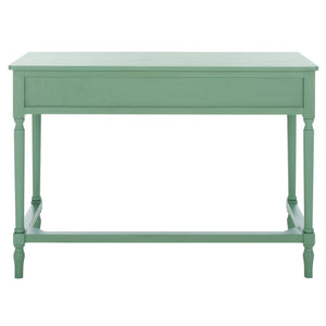 Safavieh Haven 2-drawer Wood Desk - Elevate Your Home Office With Style, Functionality, And Natural Elegance Sage Green Wood Dsk5715d