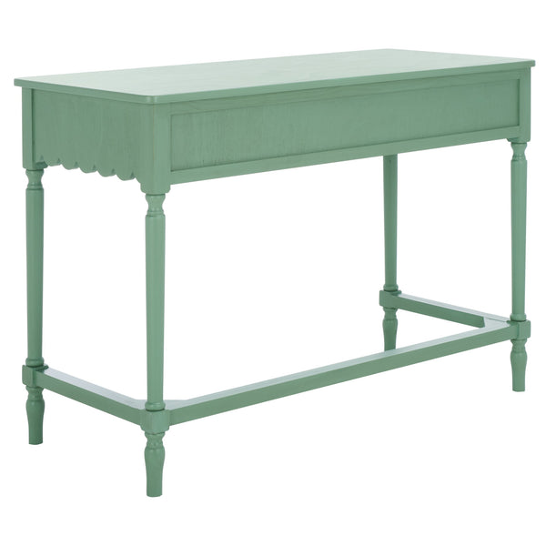 Safavieh Haven 2-drawer Wood Desk - Elevate Your Home Office With Style, Functionality, And Natural Elegance Sage Green Wood Dsk5715d