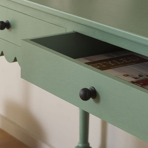 Safavieh Haven 2-drawer Wood Desk - Elevate Your Home Office With Style, Functionality, And Natural Elegance Sage Green Wood Dsk5715d