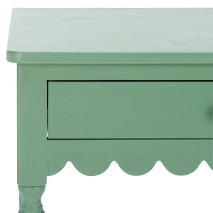 Safavieh Haven 2-drawer Wood Desk - Elevate Your Home Office With Style, Functionality, And Natural Elegance Sage Green Wood Dsk5715d