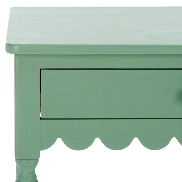 Safavieh Haven 2-drawer Wood Desk - Elevate Your Home Office With Style, Functionality, And Natural Elegance Sage Green Wood Dsk5715d