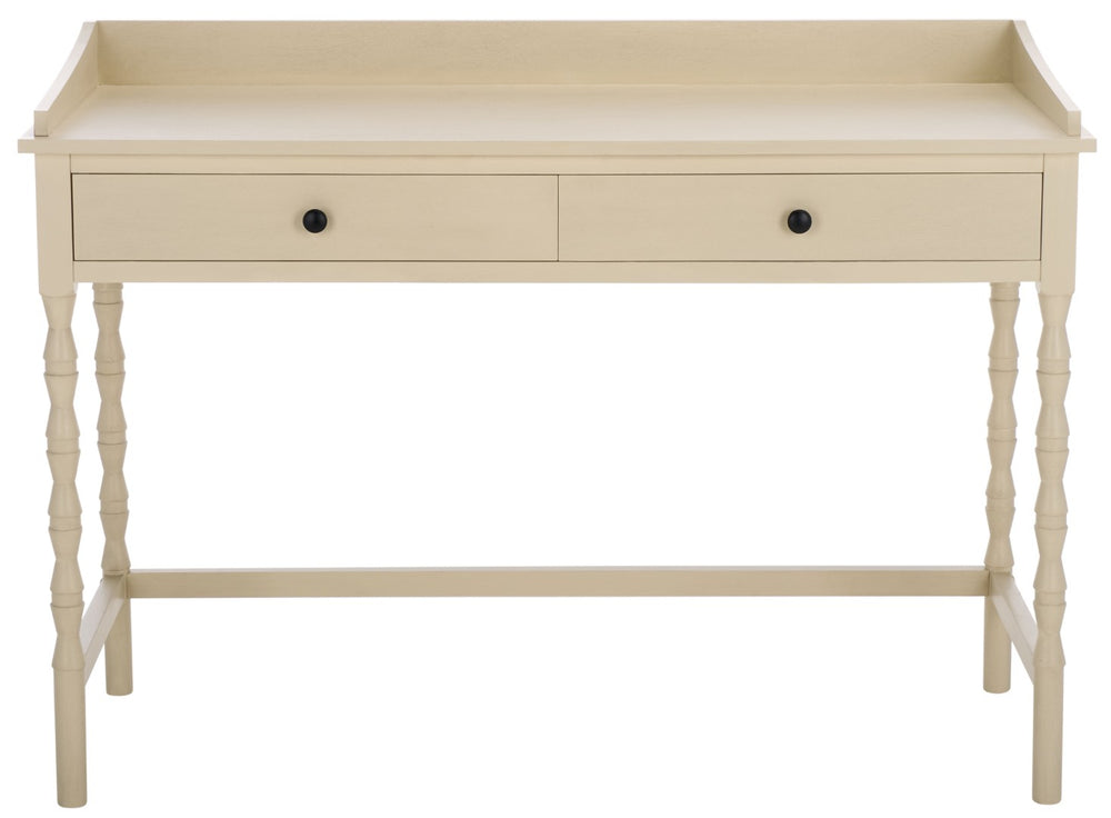 Safavieh Astaroth Desk - Elegant Minimalist Workspace Solution For Compact Rooms & Modern Home Offices Sand DSK5716A