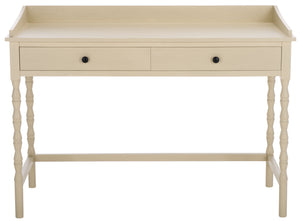 Safavieh Astaroth Desk - Contemporary Workspace Solution For Home Offices, Stylish Design, Enhanced Productivity Sand Pine Wood,Mdf Dsk5716a