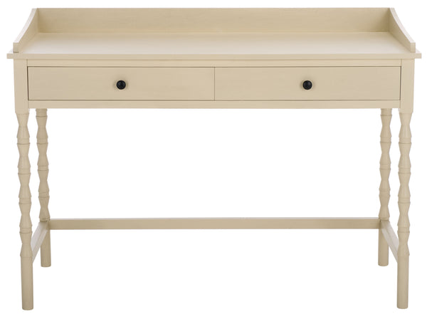 Safavieh Astaroth Desk - Contemporary Workspace Solution For Home Offices, Stylish Design, Enhanced Productivity Sand Pine Wood,Mdf Dsk5716a