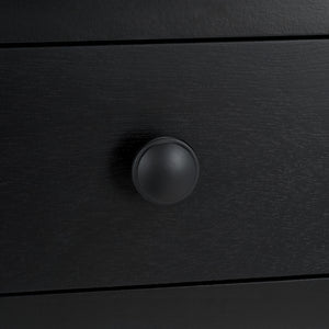 Safavieh Astaroth Desk - Contemporary Workspace Solution For Home Offices, Stylish Design, Enhanced Productivity Matte Black , Pine Wood,Mdf Dsk5716b