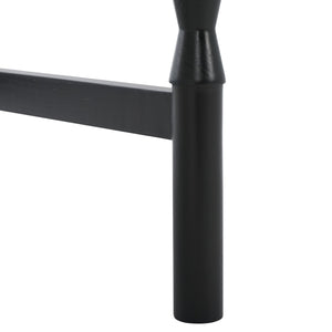 Safavieh Astaroth Desk - Elegant Minimalist Workspace Solution For Compact Rooms & Modern Home Offices Matte Black DSK5716B