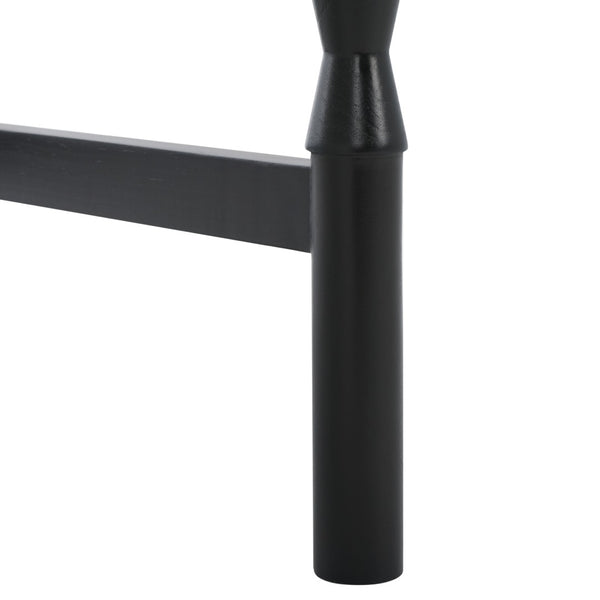 Safavieh Astaroth Desk - Elegant Minimalist Workspace Solution For Compact Rooms & Modern Home Offices Matte Black DSK5716B